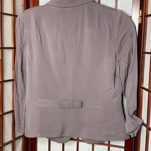 LC lauren conrad gray button blazer - Picture 6 of 8